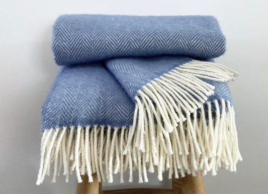 Richmond Throw Cornflower Blue