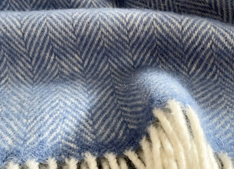 Richmond Throw Cornflower Blue